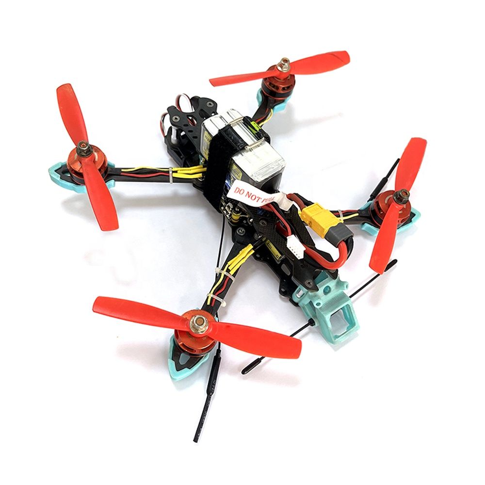 5-Inch Red Propeller Mini RC Aircraft 4-in-1 Camera Fpv Drone 2km Remote Control Image Transmission Small Traversing Machine