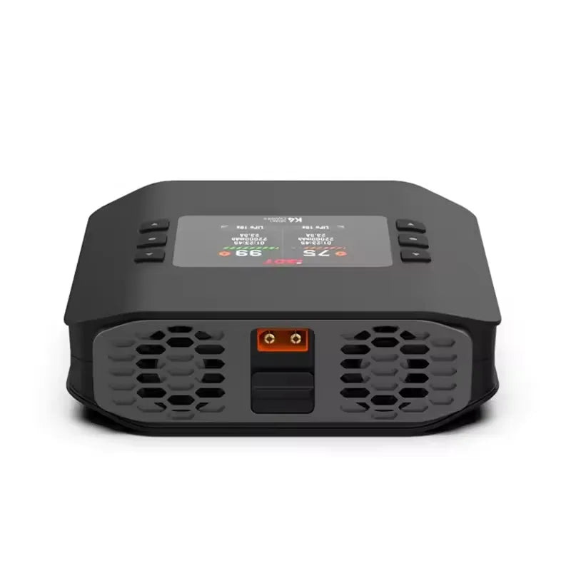 High-Performance Smart Charger Isdt K4 AC 400W/DC 600W X2 Dual Model Two Channel for Lithium Battery Fast Charge RC Model Smart Balance Battery Charger