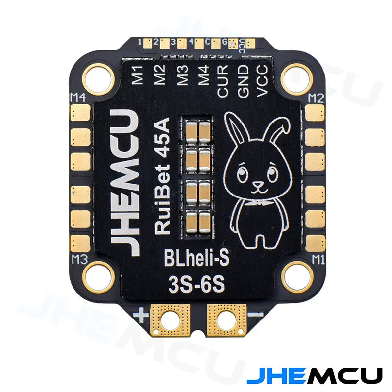 Genuine Jhemcu Ruibet Four-in-One ESC 45A 55A 3-6s Dshot600blheli_S for Fpv Drone Sprayers Dshot600blheli_S Function Remote