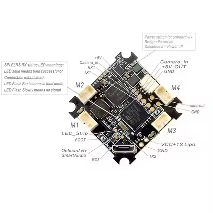 Holybro Kakute F4 V2.4 Stack Mpu6000 F4 Flight Controller Tekko32 F4 50A 60A65A 4in1 ESC-Atlatl for RC Fpv Drone