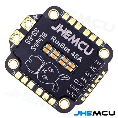 Genuine Jhemcu Ruibet Four-in-One ESC 45A 55A 3-6s Dshot600blheli_S for Fpv Drone Sprayers Dshot600blheli_S Function Remote