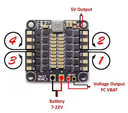 Betaflight F4 V3s V3 PRO Flight Controller Upgrade Version V3.5 4in1 ESC RC Fpv Drone Parts Built-in OSD 30A Remote Function