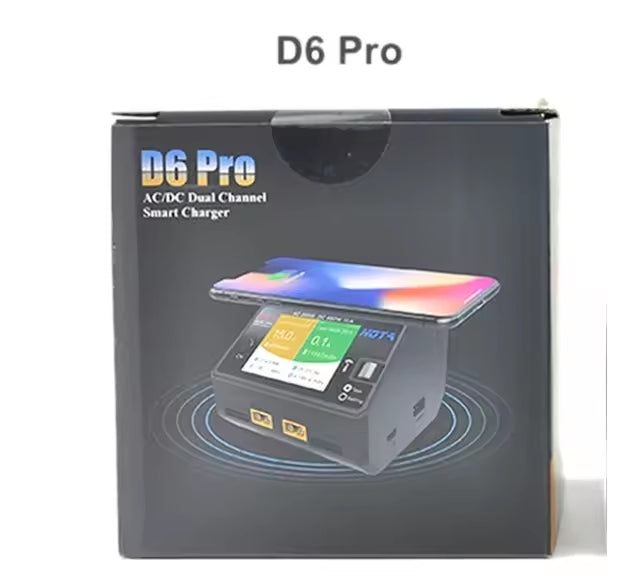 Hota D6 PRO Smart Charger AC200W DC650W 15A with Wireless Charging RC Models Spare Parts Accs