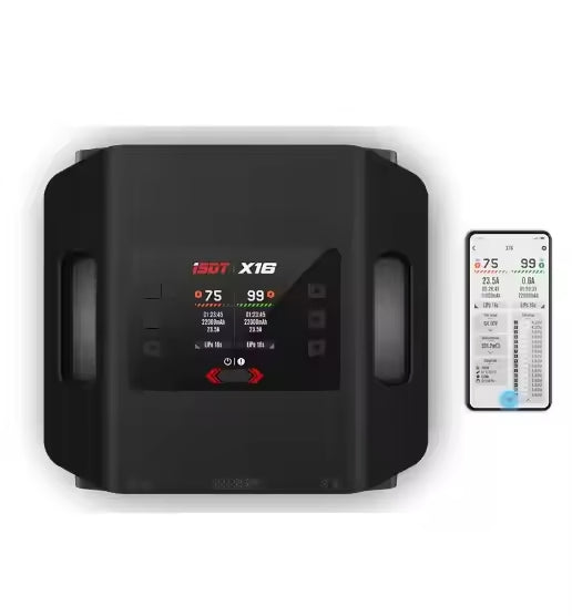 Isdt X16 Charger 2X1100W 2X20A Dual Channel Battery Fast Charger for 2-16s Lithium Battery RC Drone Car Boat Model US/EU
