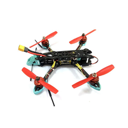 5-Inch Red Propeller Mini RC Aircraft 4-in-1 Camera Fpv Drone 2km Remote Control Image Transmission Small Traversing Machine