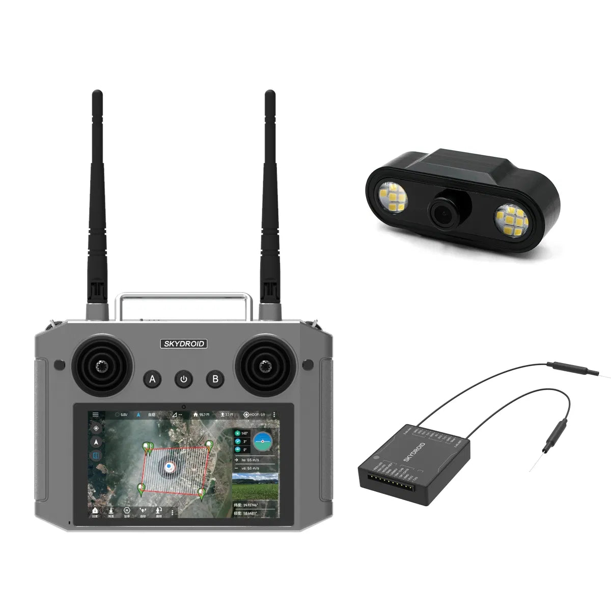 Skydroid H12 Agriculture Spraying Drone/Uav Remote Control RC 12channel 2.4GHz 1080P Digital Video Transmission Transmitter