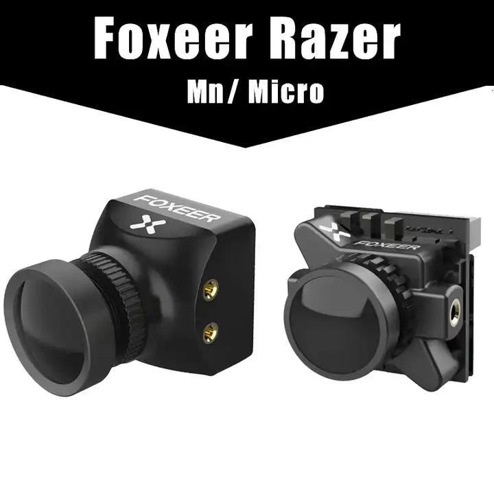 Foxeer Razer Micro/Mn Fpv Camera 1200tvl 1.8mm M8 Lens Camera 4: 3/16: 9 PAL/NTSC Switchable for Traversal Fpv Drone Camera