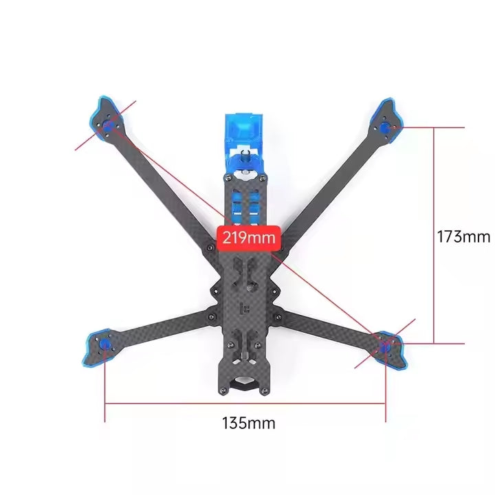 Chimera5 5 Inch Fpv Frame Kit 219mm HD Digital Video Transmission Traversal