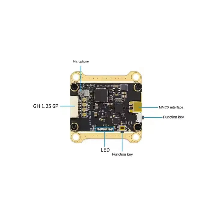 Geprc Rad Vtx 5.8g 1.6W Video Transmission High Power Fpv Penetrator Uav RC Fpv Drone Kit