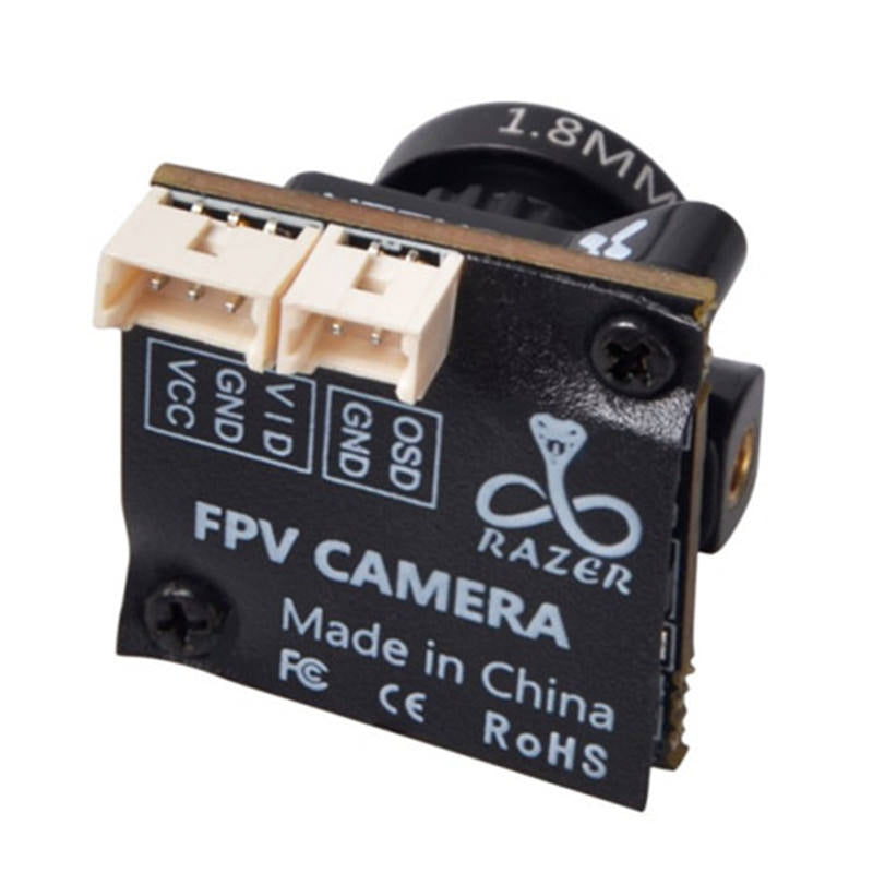 Foxeer Razer Micro/Mn Fpv Camera 1200tvl 1.8mm M8 Lens Camera 4: 3/16: 9 PAL/NTSC Switchable for Traversal Fpv Drone Camera