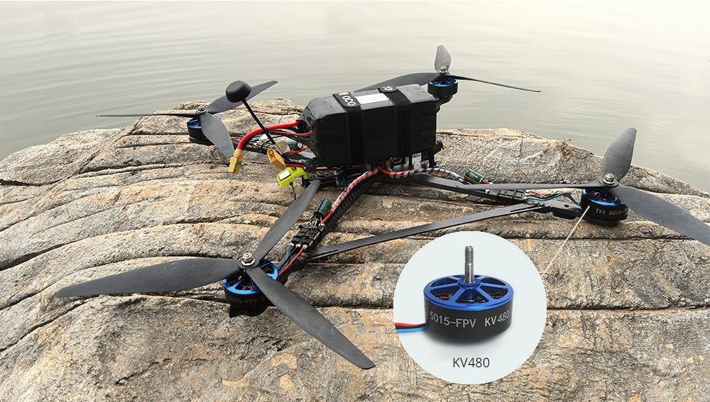Tyi XL-13 V1 13" Fpv Drone with Arm Thickness 8mm 100A 4-in-1 ESC 4~5kg Payload 5.8g 3W Elrs 915GHz 10km Image Transmission Distance