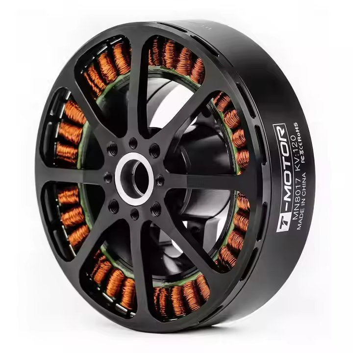 T-Motor Mn8017 Kv120 Antigravity Brushless Motor High Speed with Heavy Payload Capacity Waterproof for Drone Use
