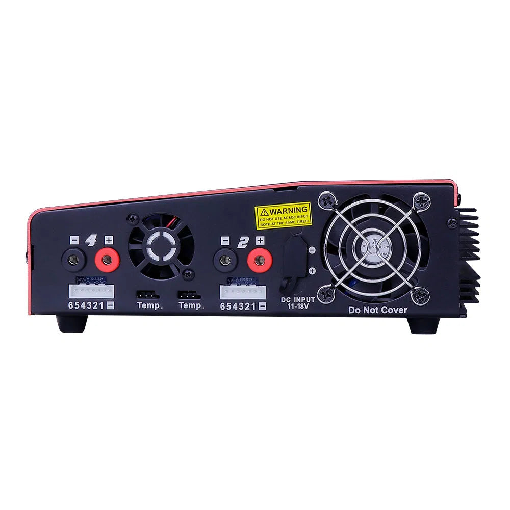 EV-Peak Cq3 100W X 4 RC Multi-Functions 4 Channel Smart Intelligent Balance Charger for Lipo Lihv Life NiMH NiCd Pb Battery Uav