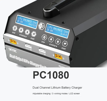 Original Skyrc PC1080 Charger 6s Dual Channel Lipo Battery Charger for Agricultural Spraying Drone Uav