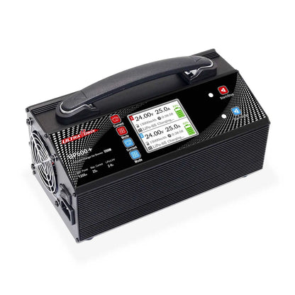 Uav Ultra Power 2-6s Drone Charger Up600+ 1200W Dual Channel 25A Balanced Smart Lipo/Lihv Charger 2-6s for Drones Accessories