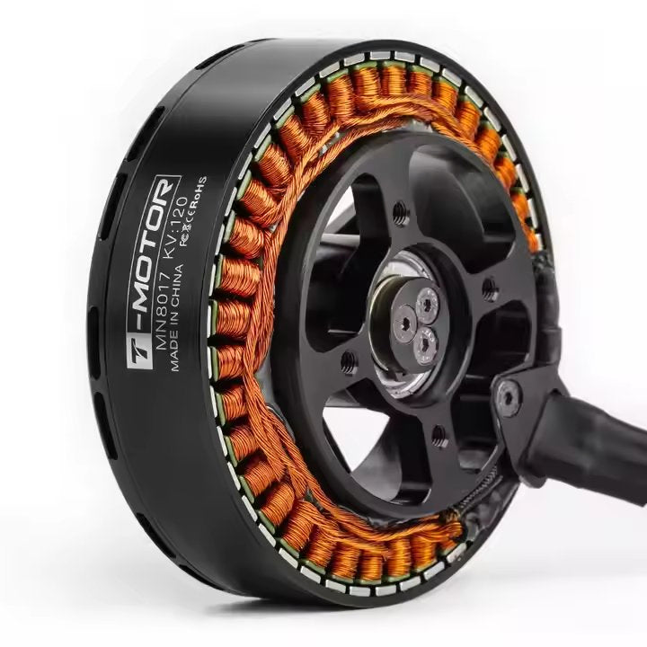 T-Motor Mn8017 Kv120 Antigravity Brushless Motor High Speed with Heavy Payload Capacity Waterproof for Drone Use