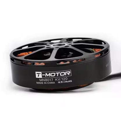 T-Motor Mn8017 Kv120 Antigravity Brushless Motor High Speed with Heavy Payload Capacity Waterproof for Drone Use