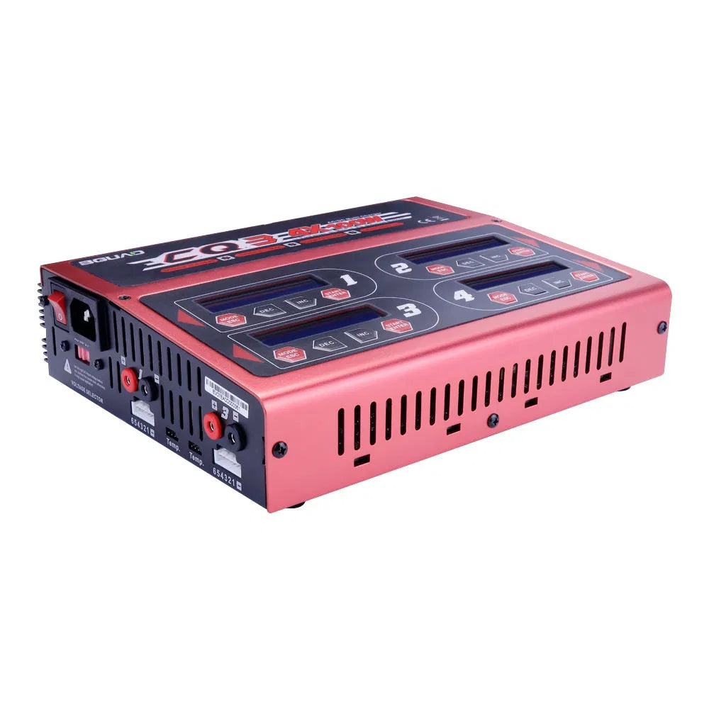 EV-Peak Cq3 100W X 4 RC Multi-Functions 4 Channel Smart Intelligent Balance Charger for Lipo Lihv Life NiMH NiCd Pb Battery Uav