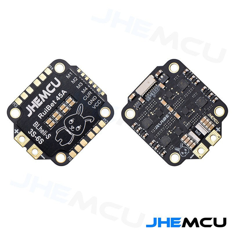 Genuine Jhemcu Ruibet Four-in-One ESC 45A 55A 3-6s Dshot600blheli_S for Fpv Drone Sprayers Dshot600blheli_S Function Remote