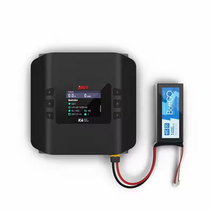 High-Performance Smart Charger Isdt K4 AC 400W/DC 600W X2 Dual Model Two Channel for Lithium Battery Fast Charge RC Model Smart Balance Battery Charger