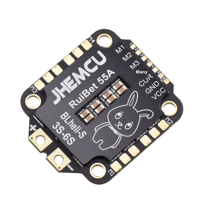 Genuine Jhemcu Ruibet Four-in-One ESC 45A 55A 3-6s Dshot600blheli_S for Fpv Drone Sprayers Dshot600blheli_S Function Remote