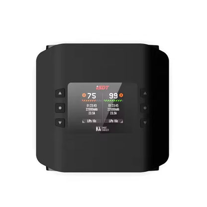 High-Performance Smart Charger Isdt K4 AC 400W/DC 600W X2 Dual Model Two Channel for Lithium Battery Fast Charge RC Model Smart Balance Battery Charger